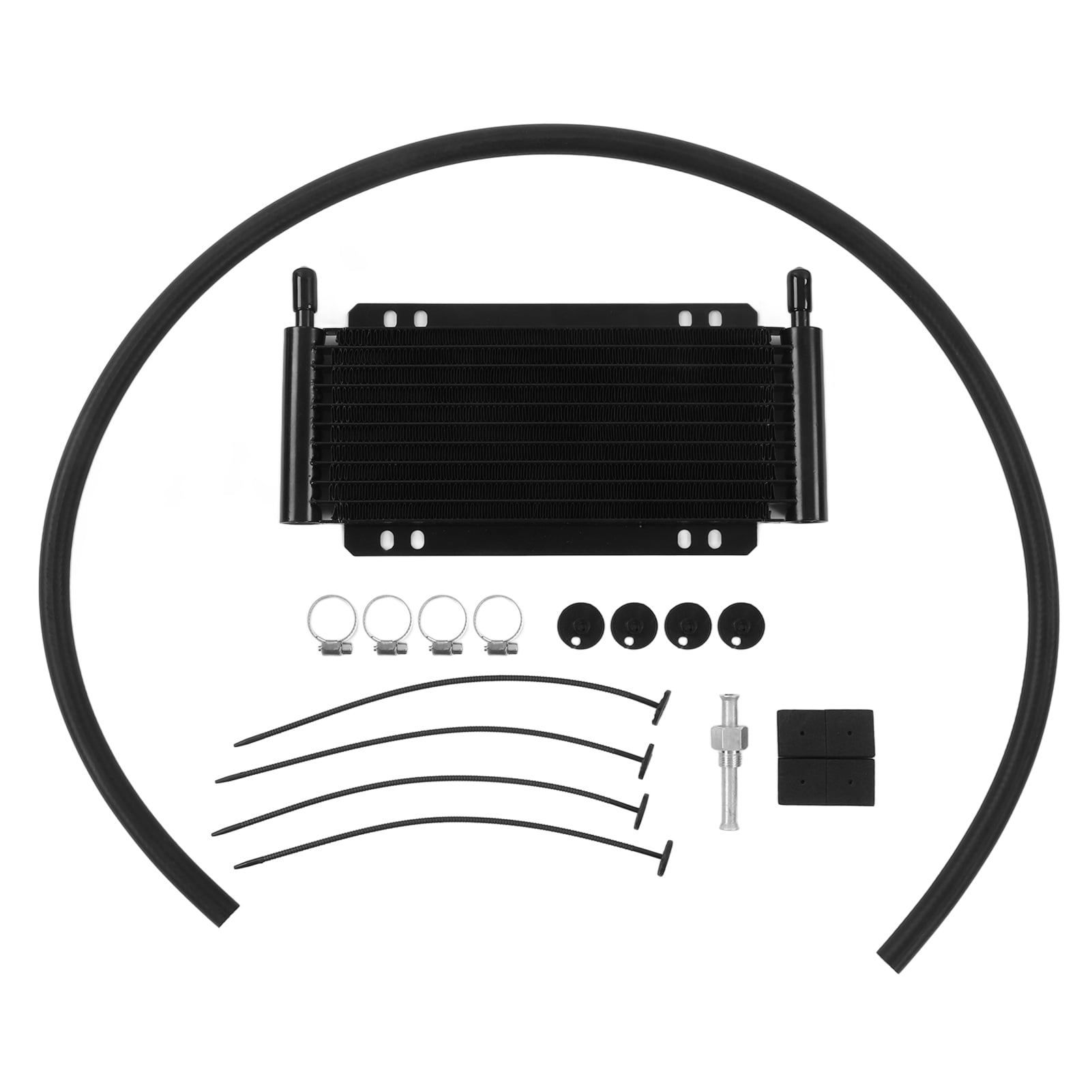 Fyydes Black Aluminium Oil Cooler 11 Row Transmission Cooler For Pick