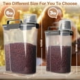 thumbnail image 6 of TIOVERY Dog Food Storage Container, 5-7 Lbs Airtight Pet Food Container, Cat Food Container Dispenser Plastic Bin with Pouring Spout, Portable Handle and a Collapsible bowl for Dogs Cats (Grey/6Qt), 6 of 8