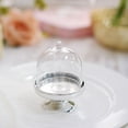 thumbnail image 3 of Balsa Circle 12 Silver Clear 3" Mini Cake Stands Dome Favor Holders, 3 of 8