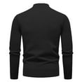 thumbnail image 4 of USNSM Men's Mock Turtleneck Long Sleeve Soft Lightweight Casual Slim Fit Pullover Stretch Knit Top for Fall Winter Black XL, 4 of 6