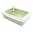 thumbnail image 3 of lionlar Cat Litter Box Easy Clean for Indoor Cats Reusable Open Top Pet Litter Tray Fruit green, 3 of 9