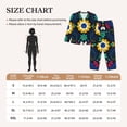 thumbnail image 4 of Balery Colorful Mexican Flower Conjunto de Pijama con Estampado para Mujer, Conjunto de Dos Piezas con Manga Larga, Ropa de Dormir Suave con Bolsillos, Pijamas Cómodos-Medium, 4 of 7
