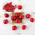 thumbnail image 5 of 50 piezas de cerezas artificiales falsas, modelo de fruta, relleno de jarrón, juguete de comida, modelo de fruta, fotografía, 5 of 5