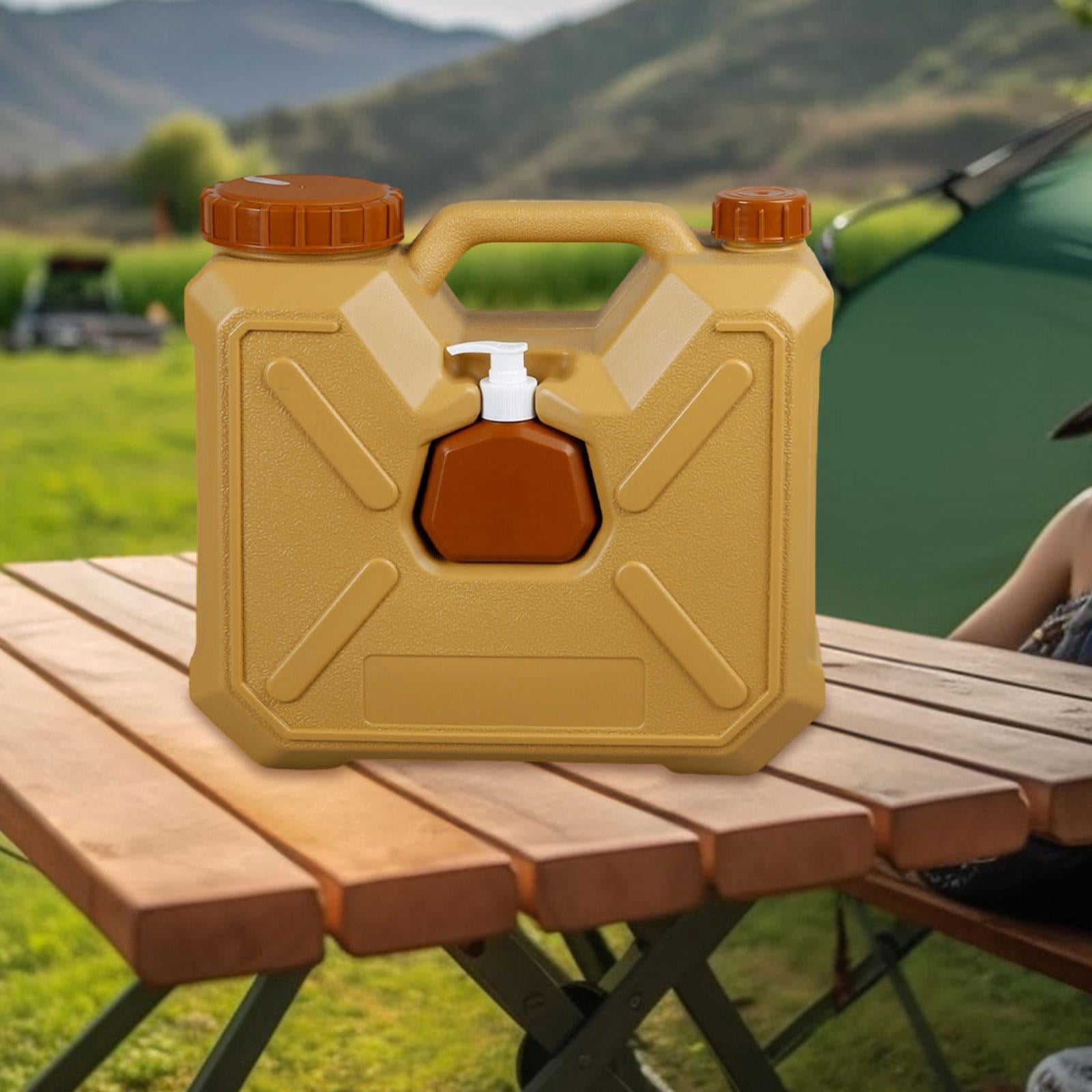 simhoa Water Container with Faucet Outdoor Camping Jug Multifunctional Portable Water Carrier Tank for RV Backpacking Picnic Camping 12L