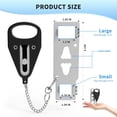thumbnail image 2 of Portable Door Lock for Hotel & Travel Security - Universal Interior Jam Lock, Black Add-On Protection for Apartment, Dorm & Bedroom Doors, 2 of 8