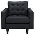 thumbnail image 2 of Modway Empress Bonded Leather Armchair in Black, 2 of 5