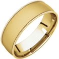 thumbnail image 7 of 6mm Light Comfort Fit Milgrain Band in 14k Yellow Gold - Size 10, 7 of 7