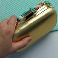 thumbnail image 5 of Mini Beaded Clutch Purses for Women Formal, Wedding Guest Pearl Evening Clutch Bag, Vintage Hardcase Handbag, 5 of 8