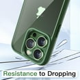 thumbnail image 4 of JETech Case for iPhone 13 Pro Max 6.7-Inch, Shockproof Phone Bumper Cover, Solid Color Matte TPU Frame, Anti-Scratch Clear Back (Alpine Green), 4 of 6