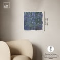 thumbnail image 5 of Claude Monet-Blue Water Lilies Blue Monet Art Prints Canvas Wall Art by Art Remedy, Gallery Wrapped, 16"x16", 5 of 7