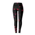thumbnail image 3 of Tosmy Leggings For Women Valentine's Day Womens Casual Pants Heart Print Sweatpants Leggings Yoga Pants For Women, 3 of 3