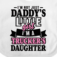 thumbnail image 4 of Inktastic Im Not Just Daddys Little Im a Truckers Daughter Girls Baby Bib, 4 of 4