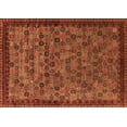 thumbnail image 1 of Ahgly Company Indoor Rectangle Oriental Orange Industrial Area Rugs, 8' x 12', 1 of 4