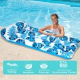 thumbnail image 4 of Inflatable Pool Floats Raft Water Hammock Lounge Adults with Headrest Floating Pool Lounge Contour Lounger for Men Women 73 x 34in (Blue), 4 of 9