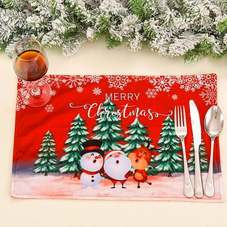 

Christmas Dining Table Napkin Mats Faceless Gnome Table Mat Placemats Kitchen Table Western Food Napkins Tablecloth