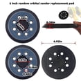 thumbnail image 4 of 2 Packs For Dewalt Dwe64233 & N329079 Orbital Sander Replacement Pad, 5 Inch 8 Hole Hook And Loop Sanding Disc Backing Pads, Compatible With Dwe6421-b, 4 of 5