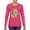 Fuschia, variant on Neon Lab Dog Lover Shirt | Labrador Dogs Speak To Those Who Listen | Dean Russo Art Animal Lover Womens Long Sleeve T-Shirt, Red, Medium