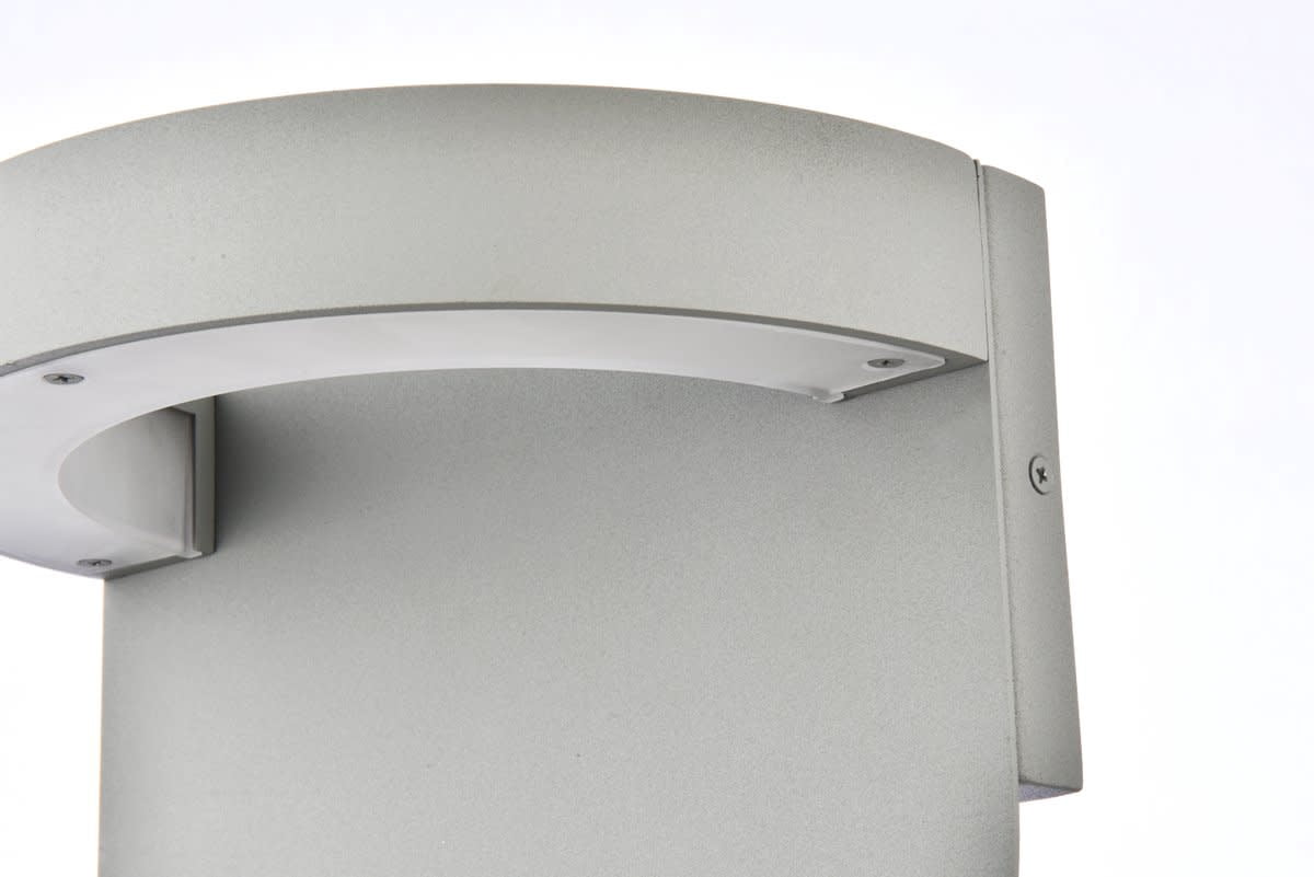 Raine Integrated LED wall sconce in silver