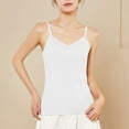 thumbnail image 2 of AherBiu Women's Tank Tops Slim Fitted Stretchy Solid Color Basic Comfy Camis Spaghetti Strap Bottom Tops, 2 of 4
