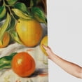 thumbnail image 3 of Chilfamy Fruits Table Cloth Impressionist Painting Pretty Shower Curtain Set 100% Polyester Fiber Washable Bathroom Shower Curtain with Hooks 69x72, 3 of 7