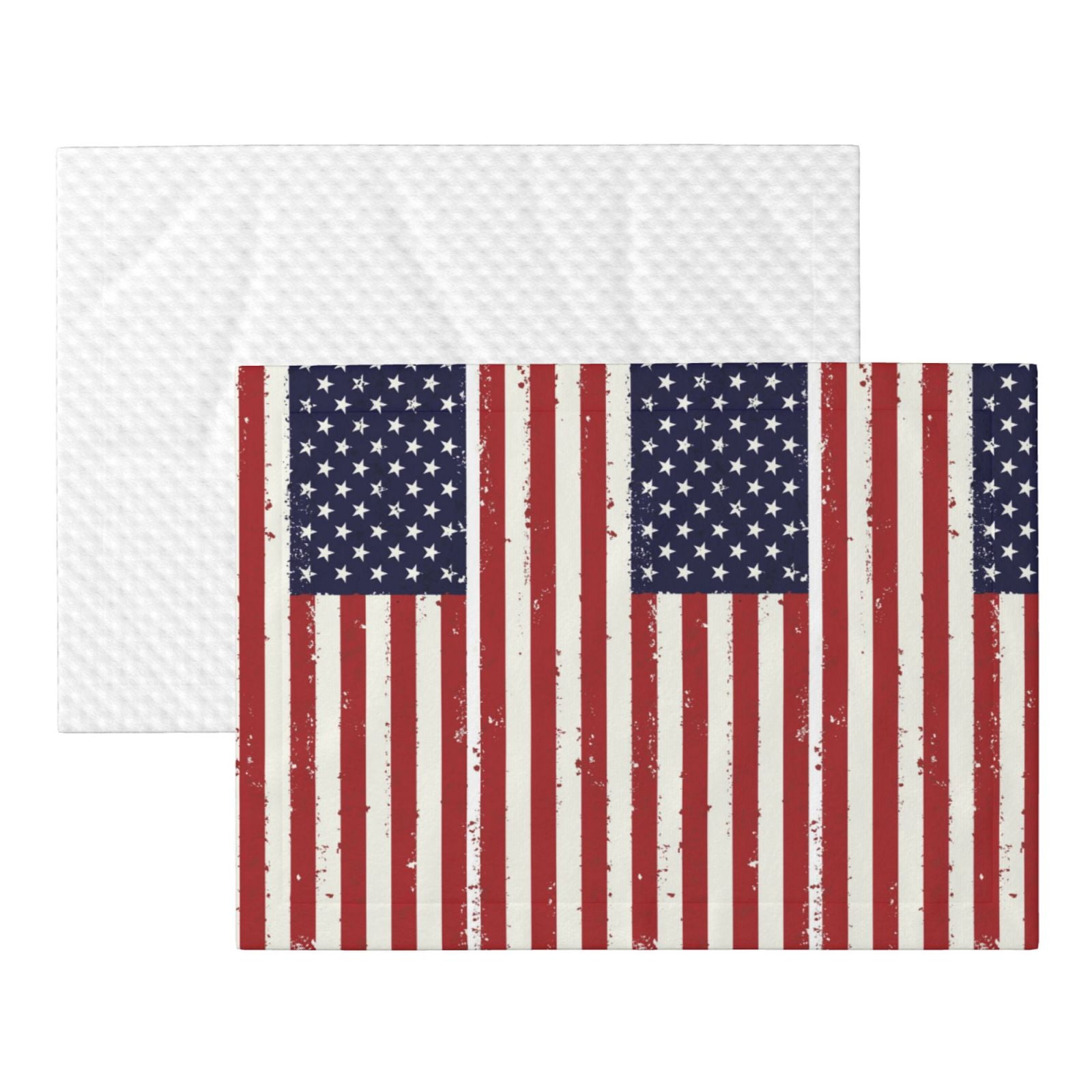 Retro America Flag Dog Blanket Soft Warm Flannel Cat Blanket Great Pet Throw for Cats Puppy Small Medium Large Dog