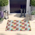 thumbnail image 2 of Pioneer Flower Floral Print Flannel Non Slip Door Rugs,Washable Door Mats Indoor,Decorative Door Mats,Dirt-Resistant and Absorbent Doormat for Entrance,Bedroom,Kitchen,Bathroom,23.5"x16", 2 of 5