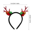 thumbnail image 5 of Diademas para mujer, diadema cuadrada con diseño de ciervos navideños, flores de nieve, accesorios para niñas, diadema para el cabello, accesorios de fotografía, diadema divertida., 5 of 5