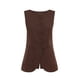 thumbnail image 4 of Camiseta sin mangas de cuello cuadrado estilo francés para mujer - Cuello cuadrado elegante, tejido puro, versátil, 4 of 4