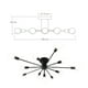 thumbnail image 2 of Lampara de techo estilo industrial hierro forjado minimalista ilios innova  negro con blanco 10 luces, 2 of 8