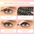 thumbnail image 3 of DIY Cluster Lashes Kit: 30D/40D/50D Mixed Curl & Volume, Ultra-Large Capacity, Long-Lasting Curling, Sweatproof, Easy Application for Beginners - Includes Pink Tools (DIY-JMS-181), 3 of 5