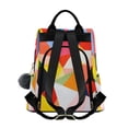 thumbnail image 2 of FORMRS Women's Travel Backpack Purse Anti-Theft Hidden Pockets Casual Shoulder Bag, Purple Triangles, 2 of 7