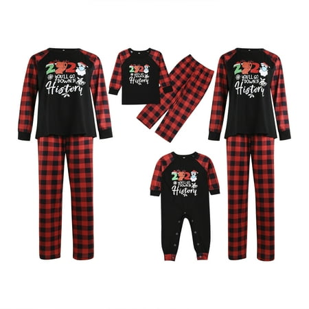 

Tretra Family Matching Pajamas Christmas Jammies Clothes Holiday Nightwear Household Sleepwear Sets Long Sleeve Pjs