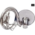 thumbnail image 3 of Brass Bb 22" Valve Sousaphone Mouth Piece with Carry Bag Handmade Musical Instrument Gift (Silver), 3 of 3
