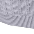thumbnail image 4 of Awdenio Sweaters for Men Quarter-Zip Sweater Cable Knitted Stand Collar Long Sleeved Pullover Soft Casual Thermal Twisted Knitwear Sweaters, 4 of 8