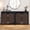 1-Black 2pcs, variant on LEFHDA Buffet Cabinet, Sideboard Cabinet with Storage, Accent Storage Cabinet with Carved Arc Door Design for Kitchen Dining Room, 2 Doors Buffet Cabinet with Adjustable Shelves
