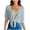 Grey, variant on Women's 2026 Summer Lightweight Short Bolero Cardigan Shrug Sheer Tie Front Top 3/4 Sleeve Jacket for Dress (White, 3XL)