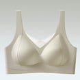 thumbnail image 2 of Women's Pullover Fixed Cup Bra, Full Coverage Wire Free Underwear with Wide Straps, Back Smoothing Light Support Bra | VerBelle,Green M, 2 of 6