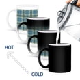 thumbnail image 4 of 3drose, Blue, Olive Green and White Abstract., 11oz Magic Transforming Mug, 4 of 7