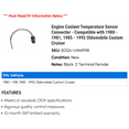 thumbnail image 2 of Engine Coolant Temperature Sensor Connector - Compatible with 1980 - 1981, 1985 - 1992 Oldsmobile Custom Cruiser 1986 1987 1988 1989 1990 1991, 2 of 2