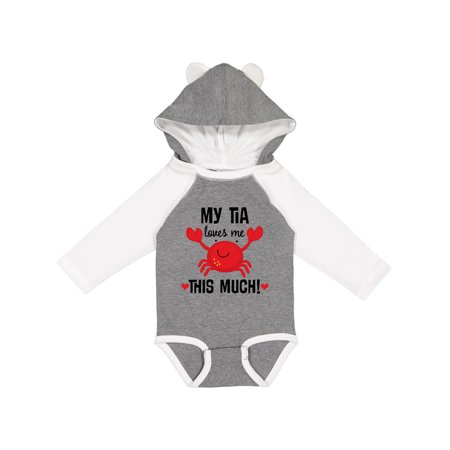 

Inktastic My Tia Loves Me Nephew Gift Gift Baby Boy or Baby Girl Long Sleeve Bodysuit
