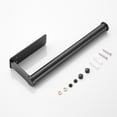 thumbnail image 4 of Mosiee Black Aluminum Wall-Mounted Kitchen Storage Rack Paper Roll Holder, 4 of 9