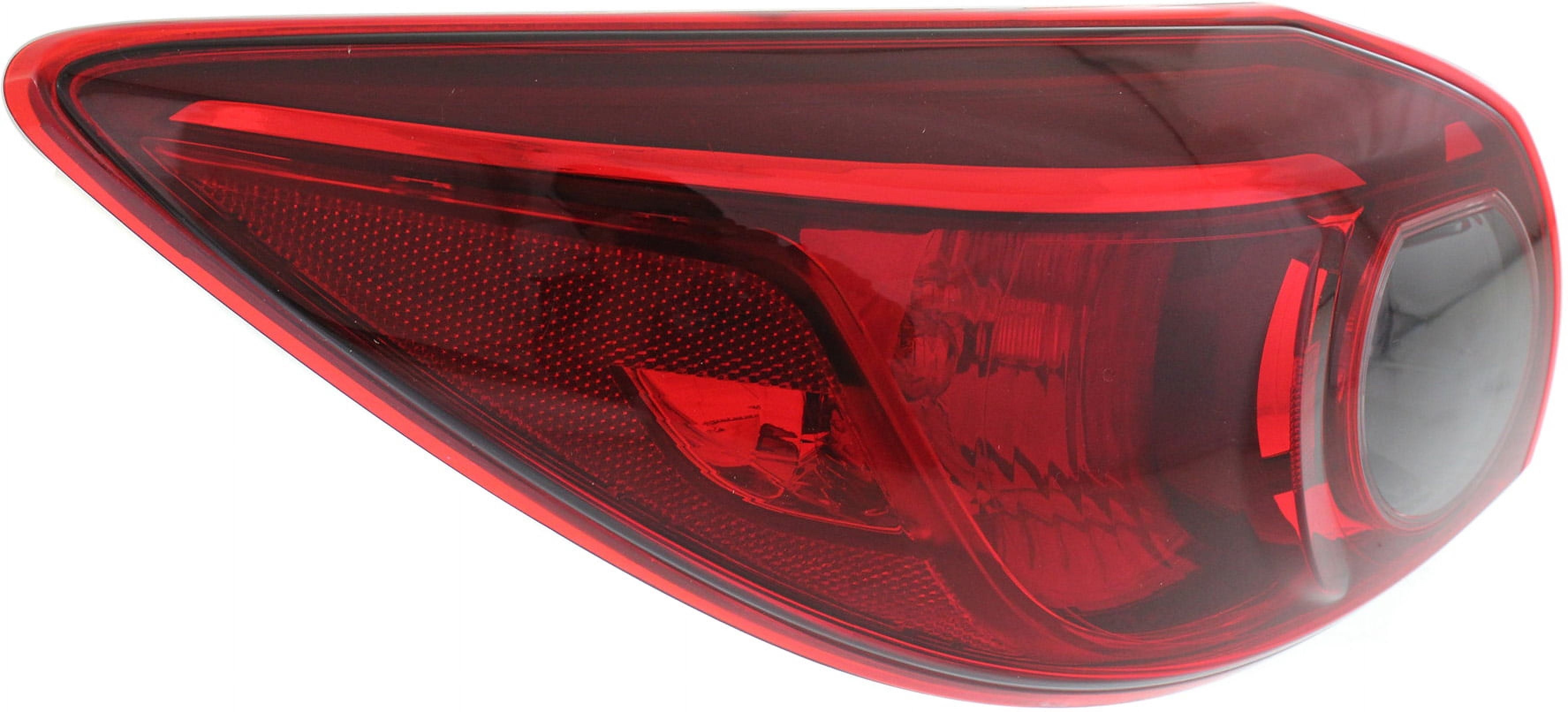 Tail Light Compatible With 2014-2018 Mazda 3 Sport Left Driver Side, Outer With bulb(s)