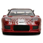 Dom's Mazda RX-7 Candy Red with Graphics The Fast and the Furious (2001) Movie 1/32 Diecast Model Car by Jada