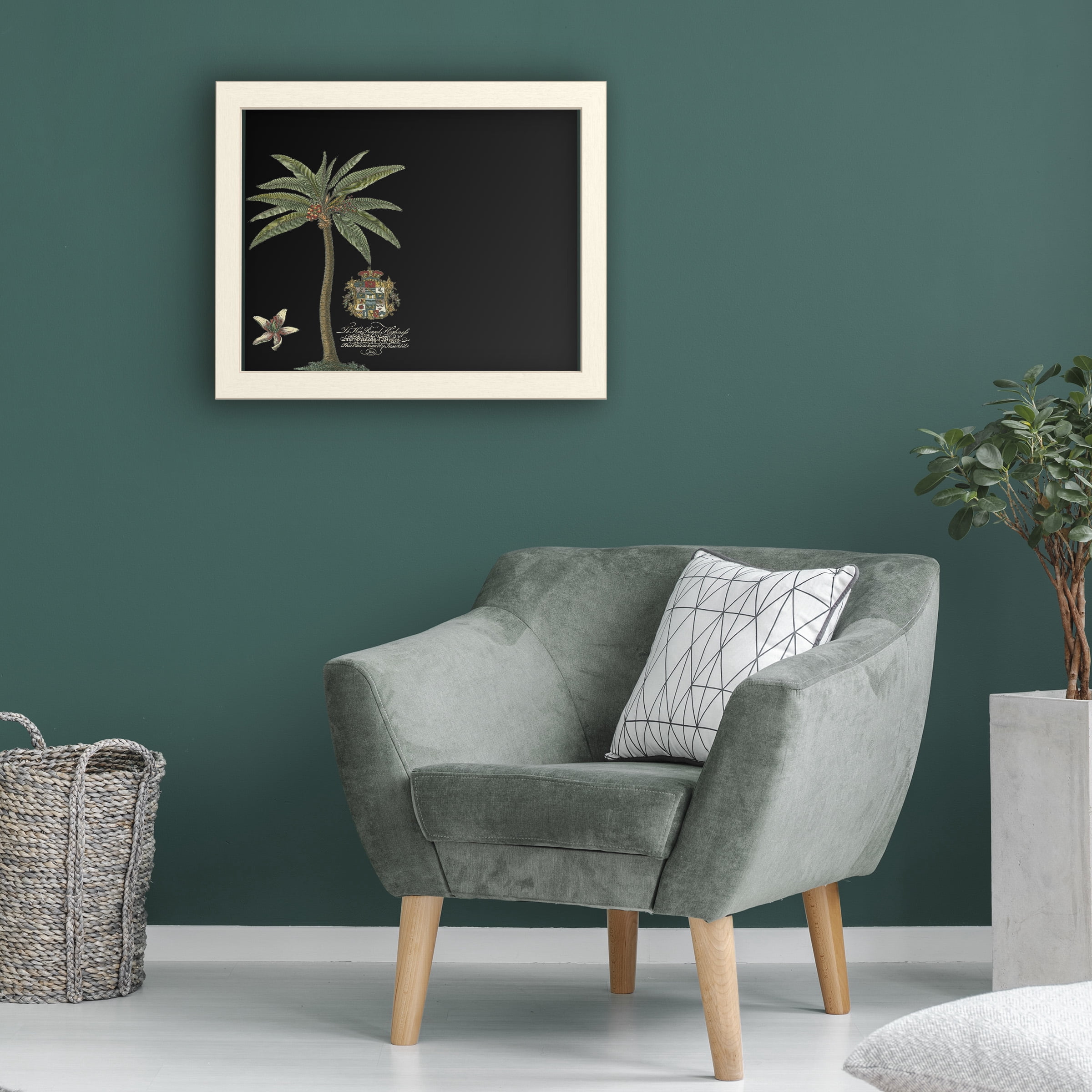 Trademark Fine Art 'Palm On Black I' Chalkboard by Unknown
