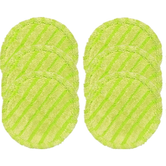 ATJIA 6 PCS Microfiber Floor Scrubber Pads 6.3 Inch Electric Rotary Pads for Hardwood Tile Parquet Floors and Other Floor Cleaning