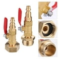 thumbnail image 1 of NUOLUX 2 Pcs RV Winterize Blowout Adapters Golden Hosepipe Connector For Outdoor Garden, 1 of 7
