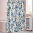 thumbnail image 5 of Shower Curtain Blue Floral Shower Curtains for Bathroom Decor, Waterproof Polyester Shower Curtain Set with Hooks, Extra Long 72" x 96" Watercolor Wildflowers, 5 of 9