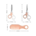 thumbnail image 4 of MINM Baby haircut scissors set children's hairdressing scissors home baby safety hair cutting artifact bangs thinning set, 4 of 6