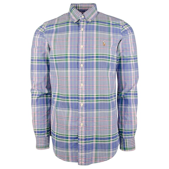 Men's Classic Fit Oxford Long Sleeve Shirt-M-Small