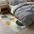 thumbnail image 4 of Area Rug with Tassels 2' x 5', Sun Arch Stripe Abstract Leaves Kitchen Runner Rug for Hallway Bedroom Throw Rugs, Color Block Boho Style Soft Door Mat for Bathroom Entrance Living Room, 4 of 9